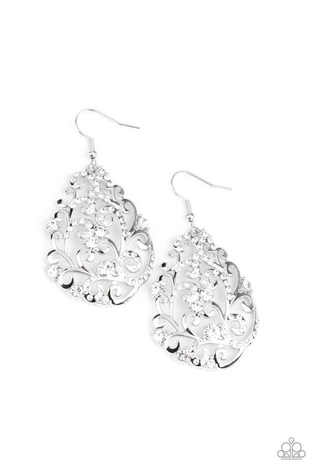 Winter Garden - White Rhinestone Paparazzi