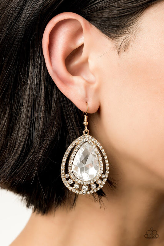 ALL RISE FOR HER MAJESTY - White Rhinestone Paparazzi