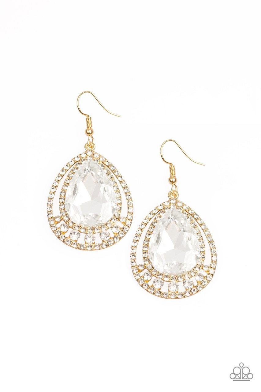 ALL RISE FOR HER MAJESTY - White Rhinestone Paparazzi