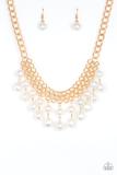5th Avenue Fleek - Gold - White Pearls Paparazzi
